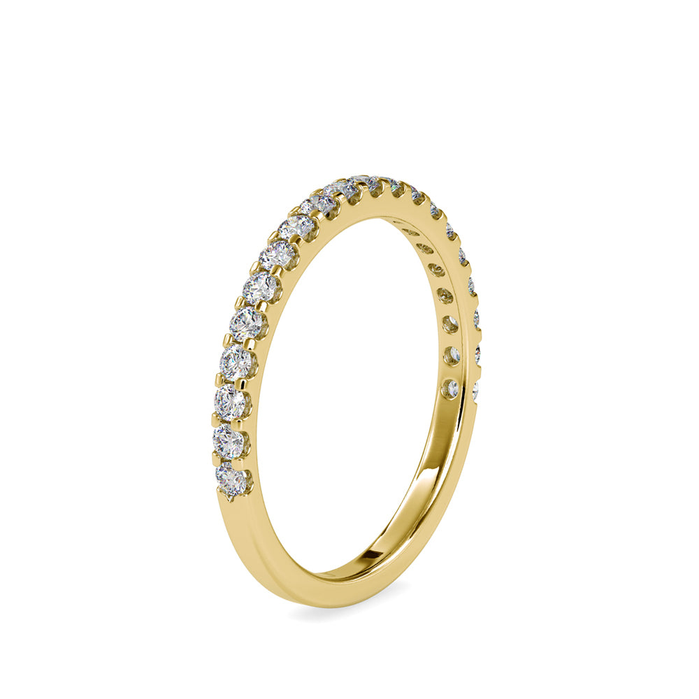 Timeless Brilliance: Semi Eternity Diamond Wedding Band Audiam