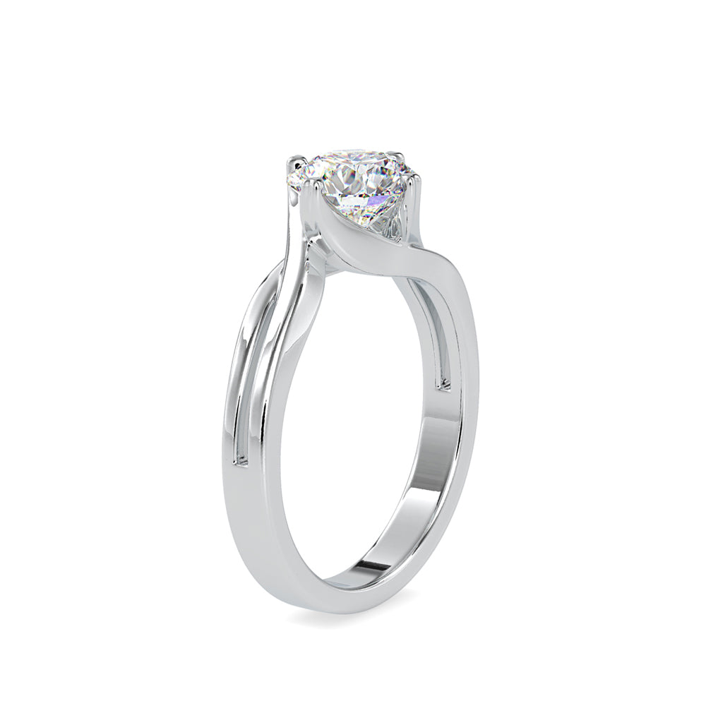 Embrace of Radiance: The Dual-Hold Diamond Solitaire Ring Audiam