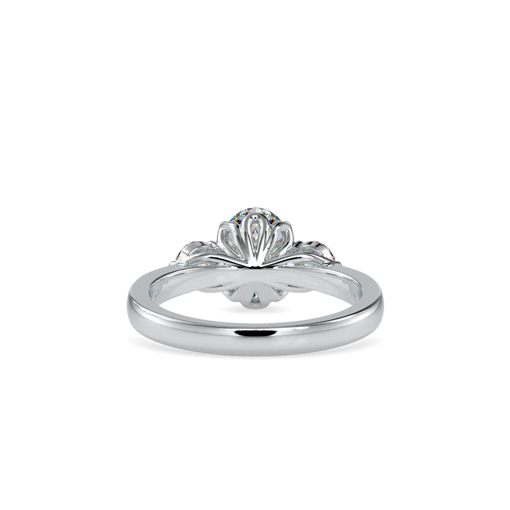 Eternal Harmony: Oval Diamond Ring with Round Brilliants Audiam