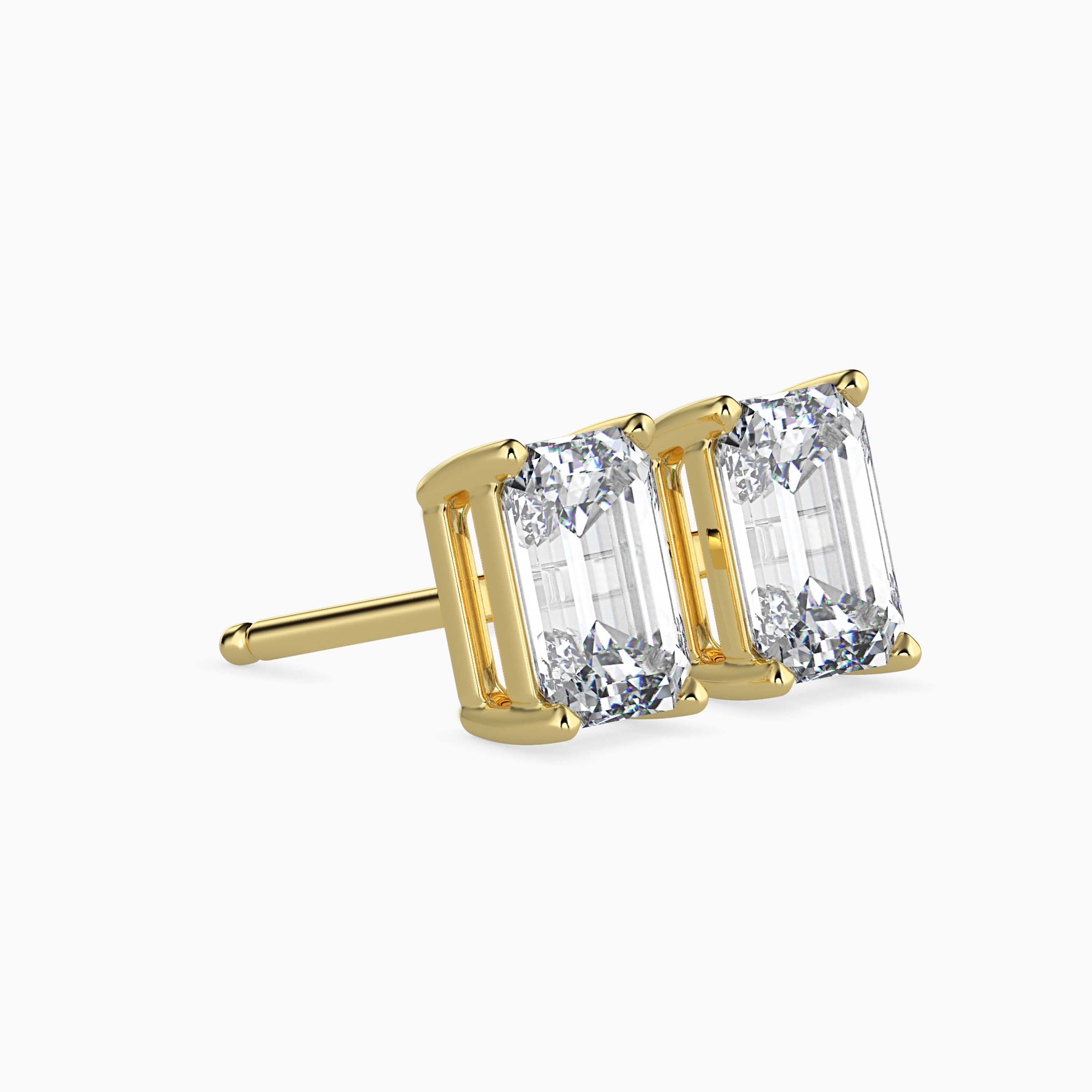 Radiant Cut Diamond Solitaire Stud Audiam