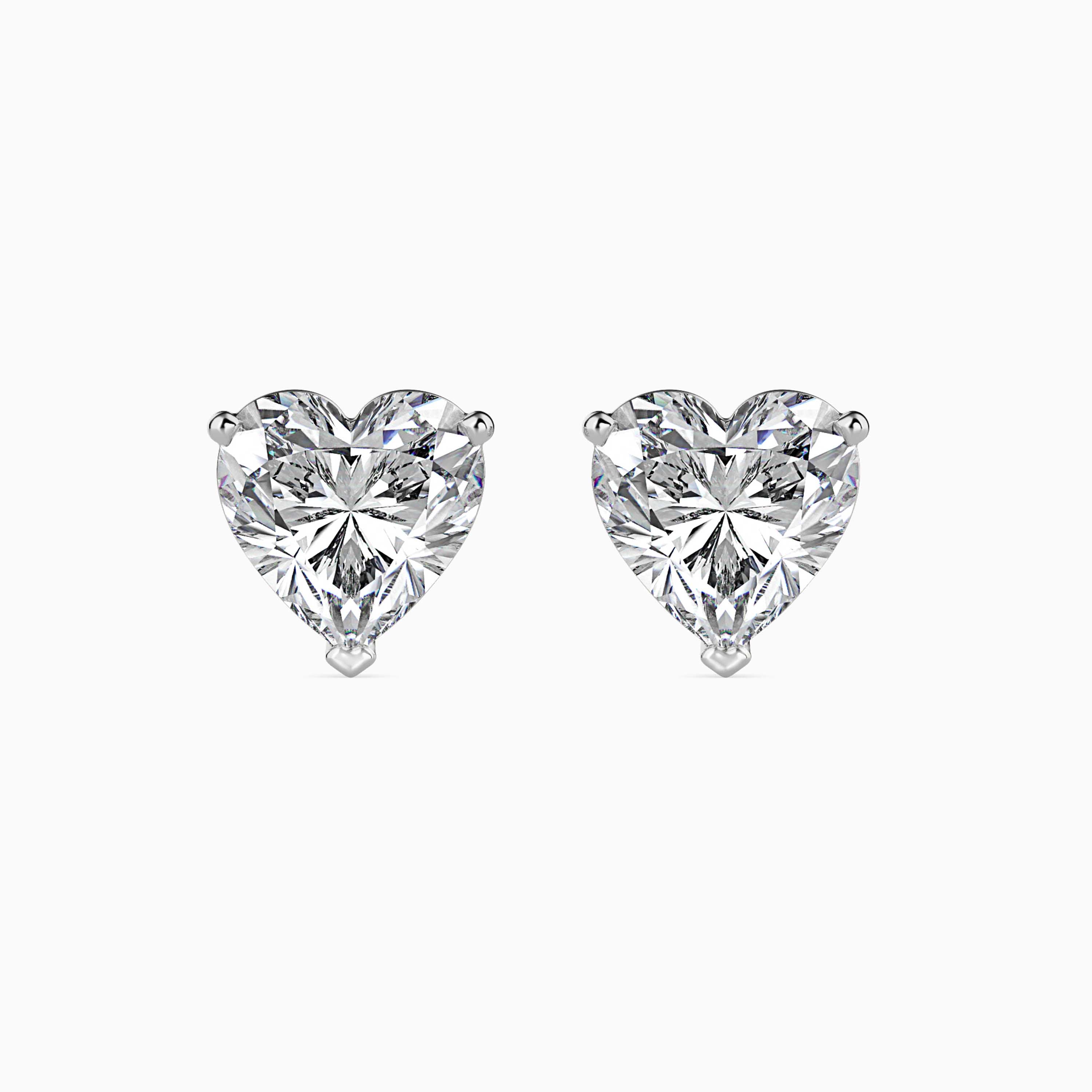 Eternal Love Heart Diamond Studs Audiam