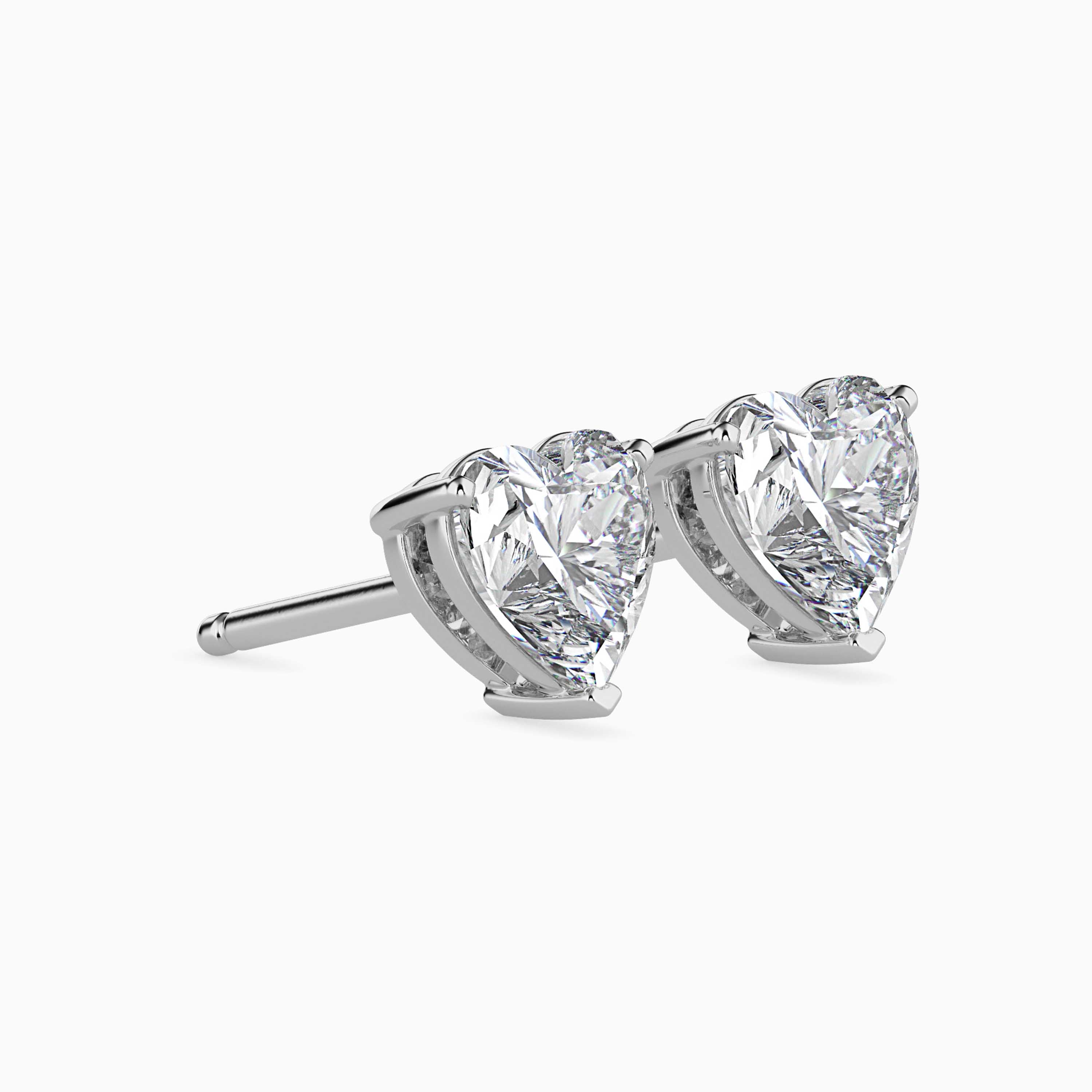 Eternal Love Heart Diamond Studs Audiam