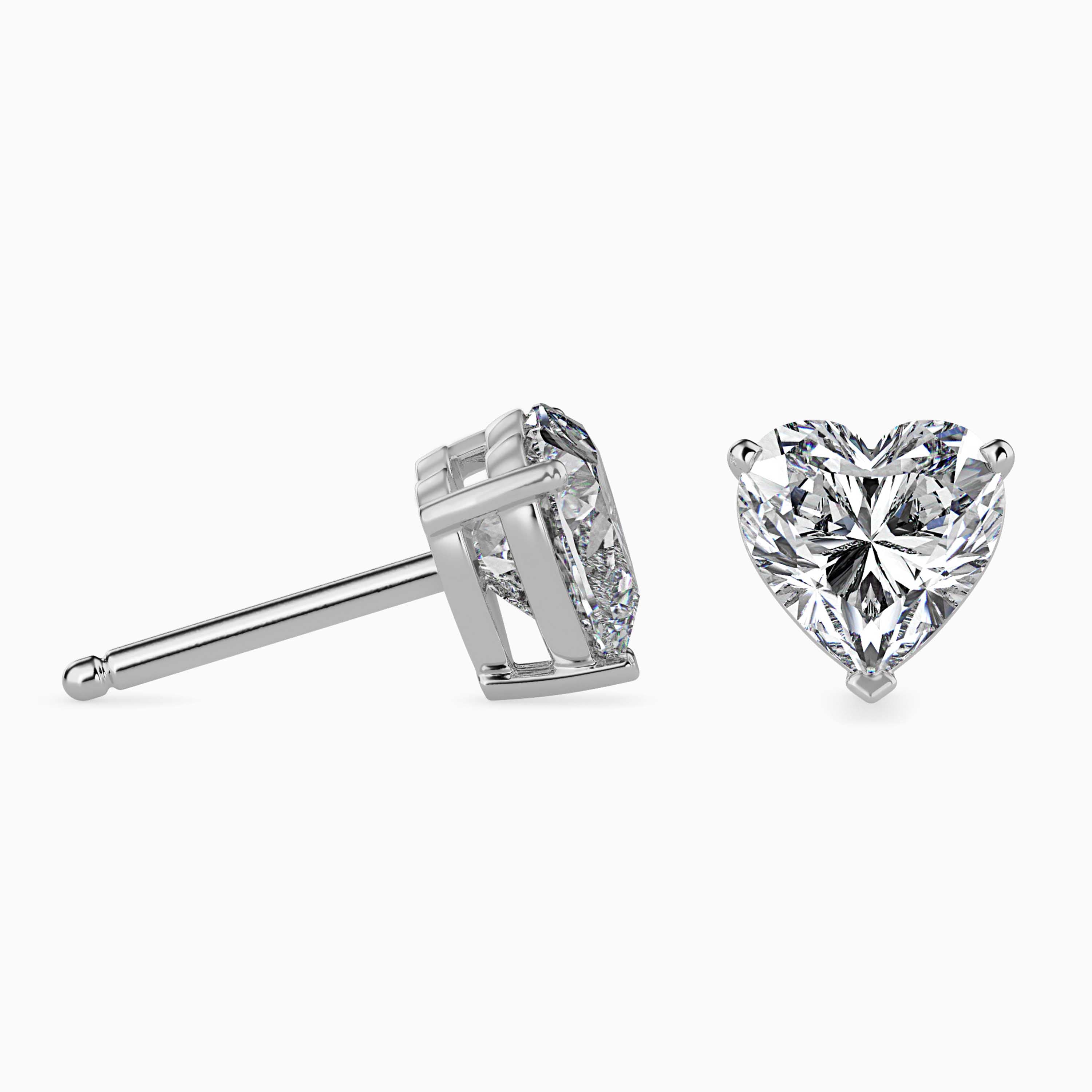 Eternal Love Heart Diamond Studs Audiam