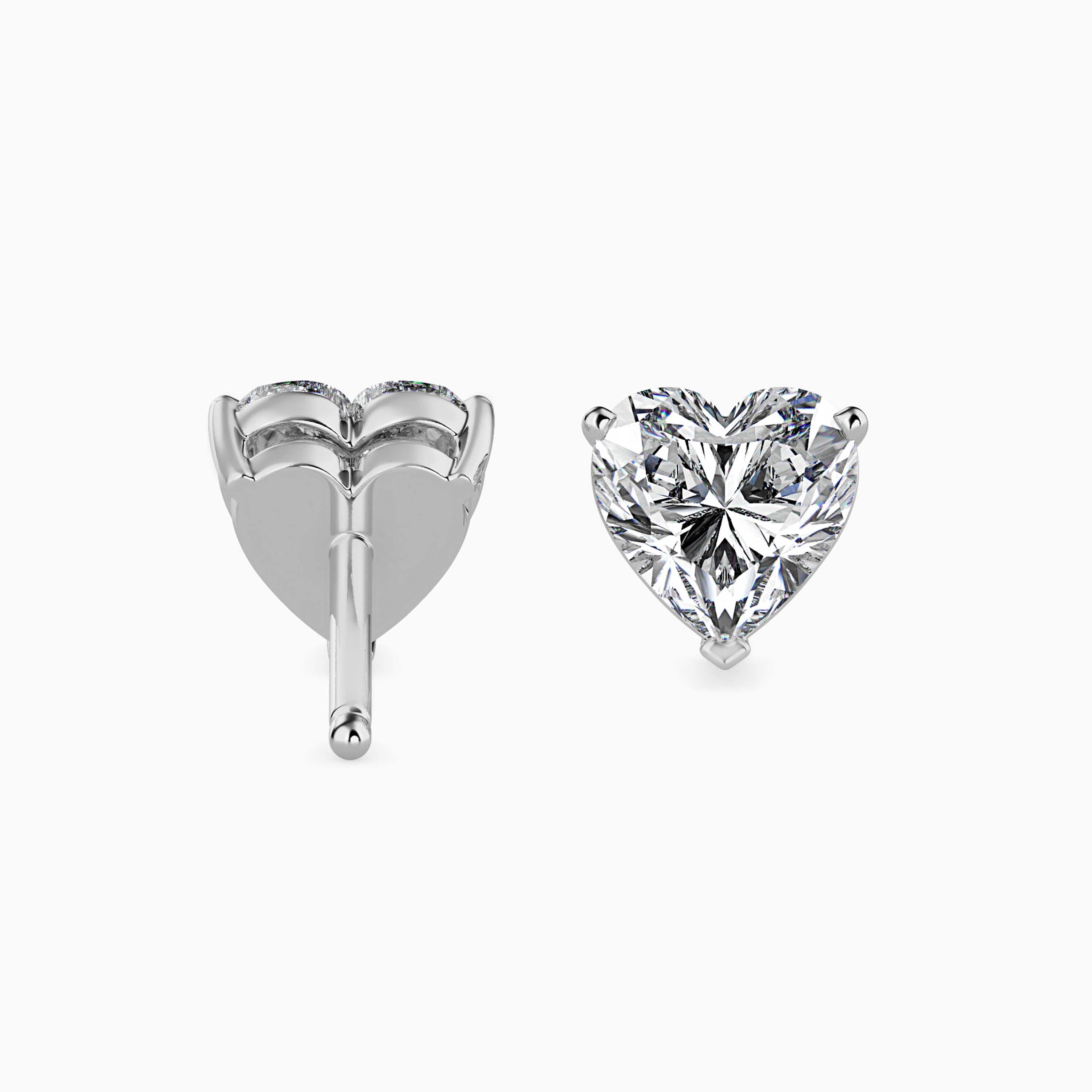 Eternal Love Heart Diamond Studs Audiam