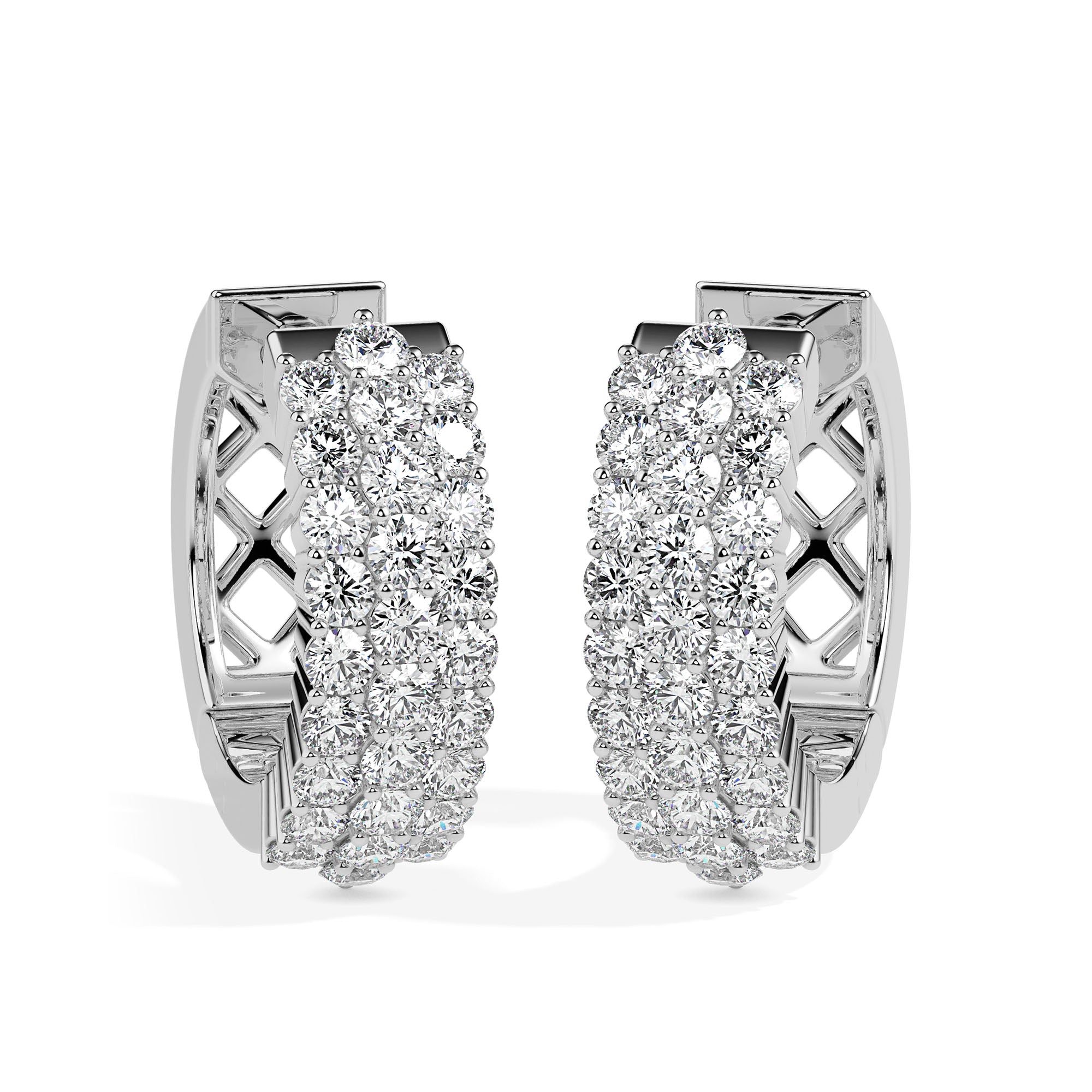 Starlight Pave Diamond Earrings Audiam