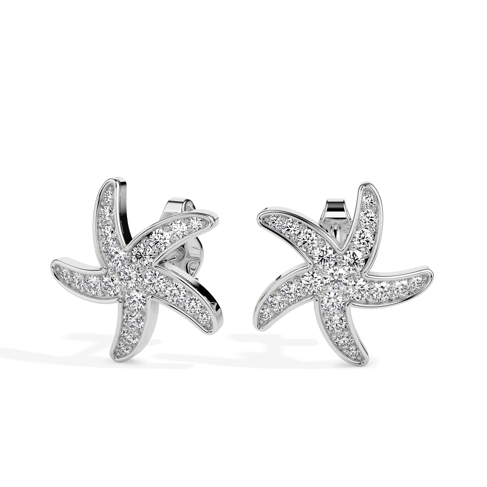 Starfish Diamond Studs: Sparkling Ocean-Inspired Elegance Audiam