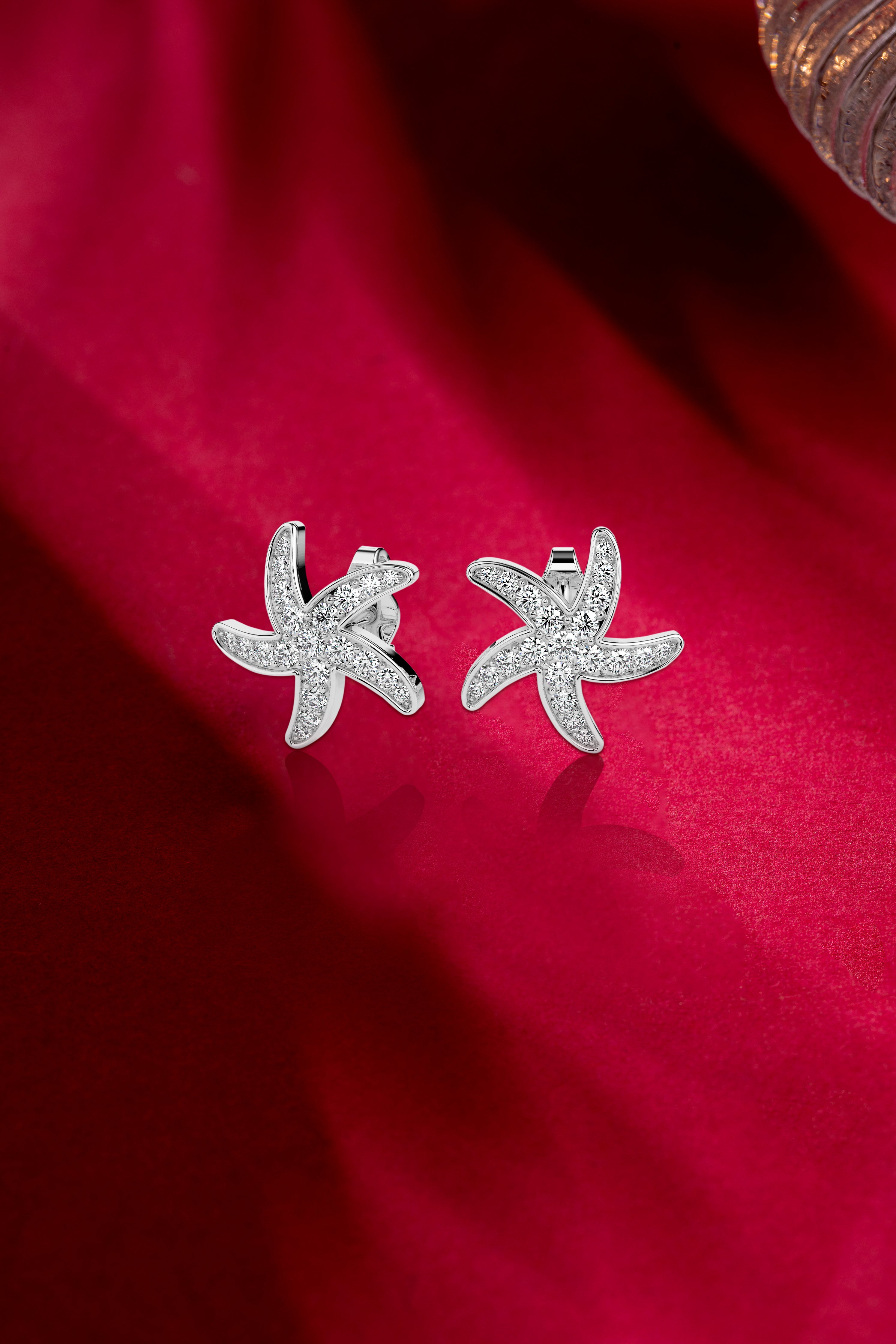 Starfish Diamond Studs: Sparkling Ocean-Inspired Elegance Audiam