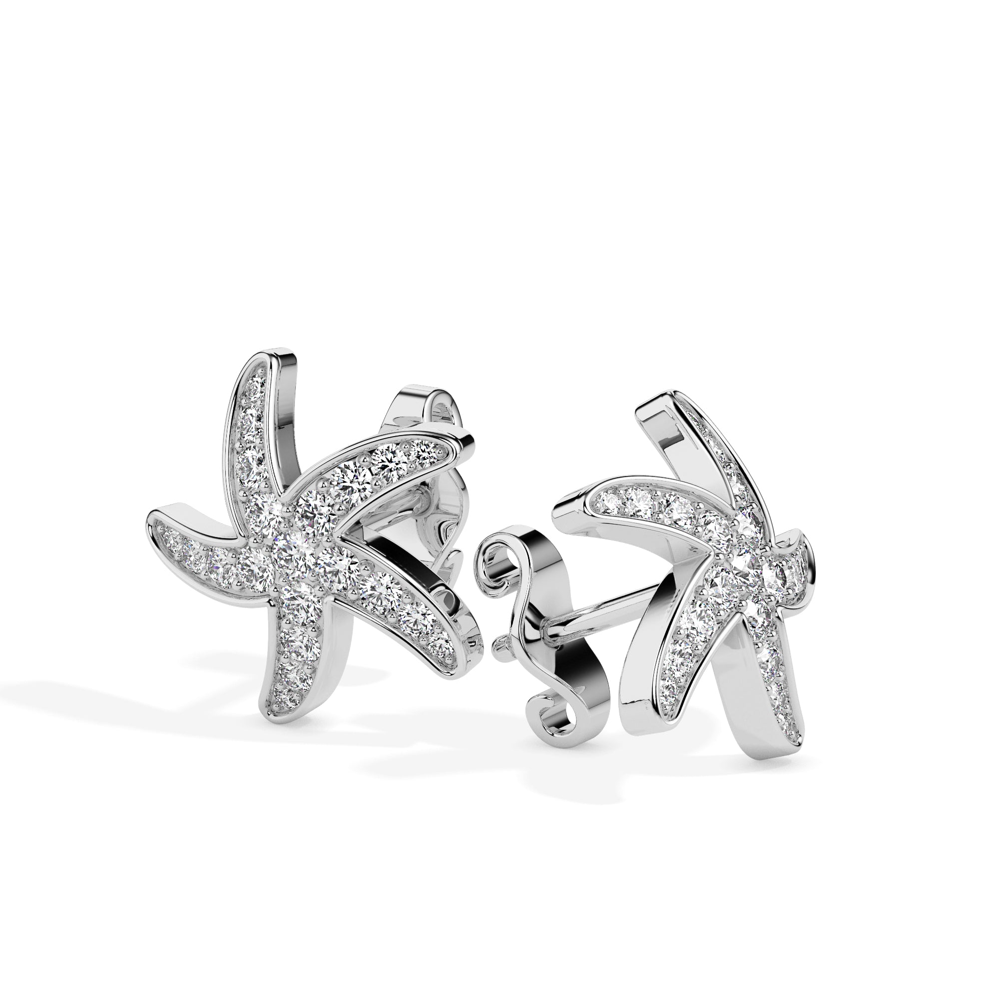 Starfish Diamond Studs: Sparkling Ocean-Inspired Elegance Audiam