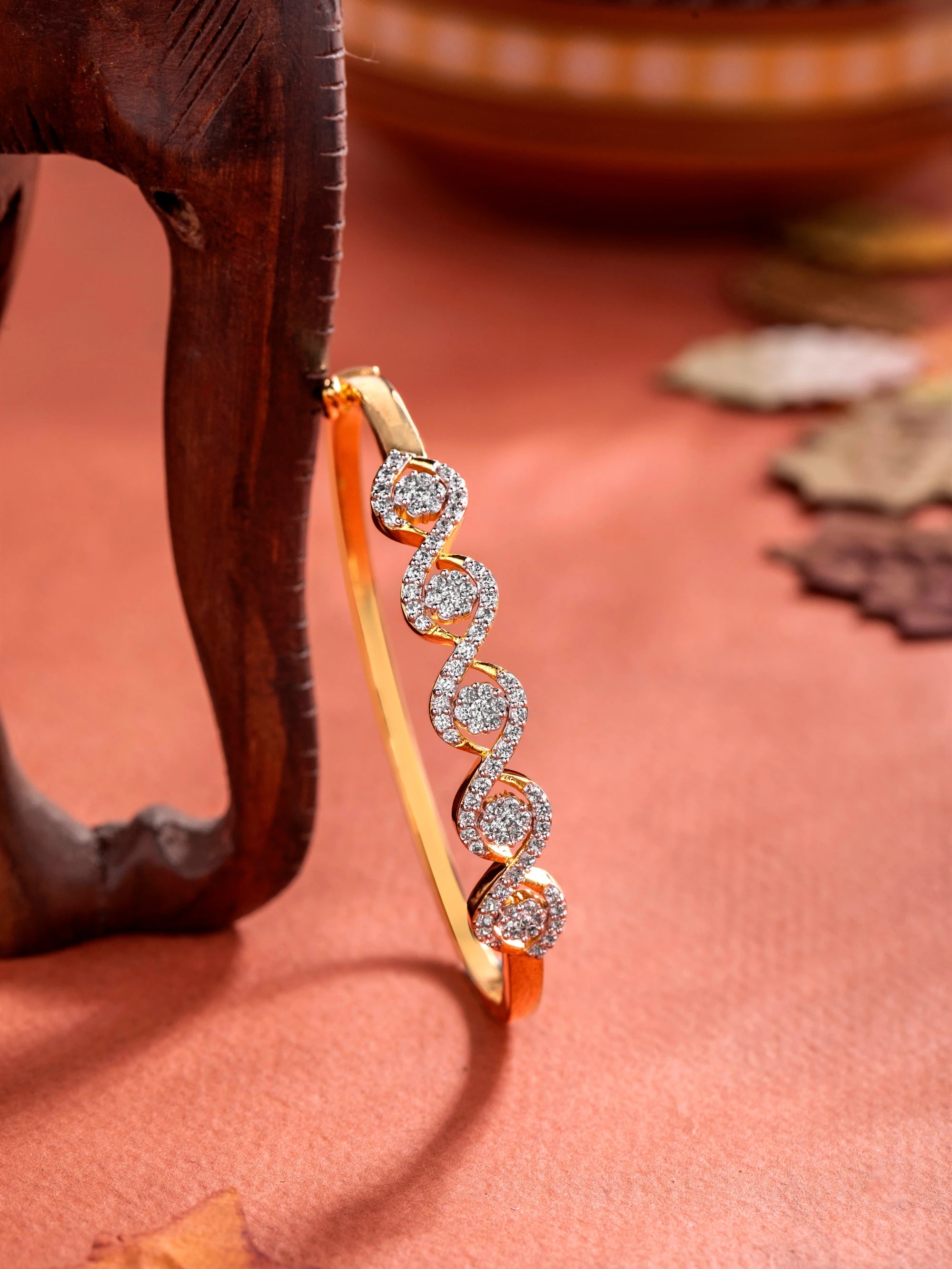 DNA-Inspired Diamond Bracelet