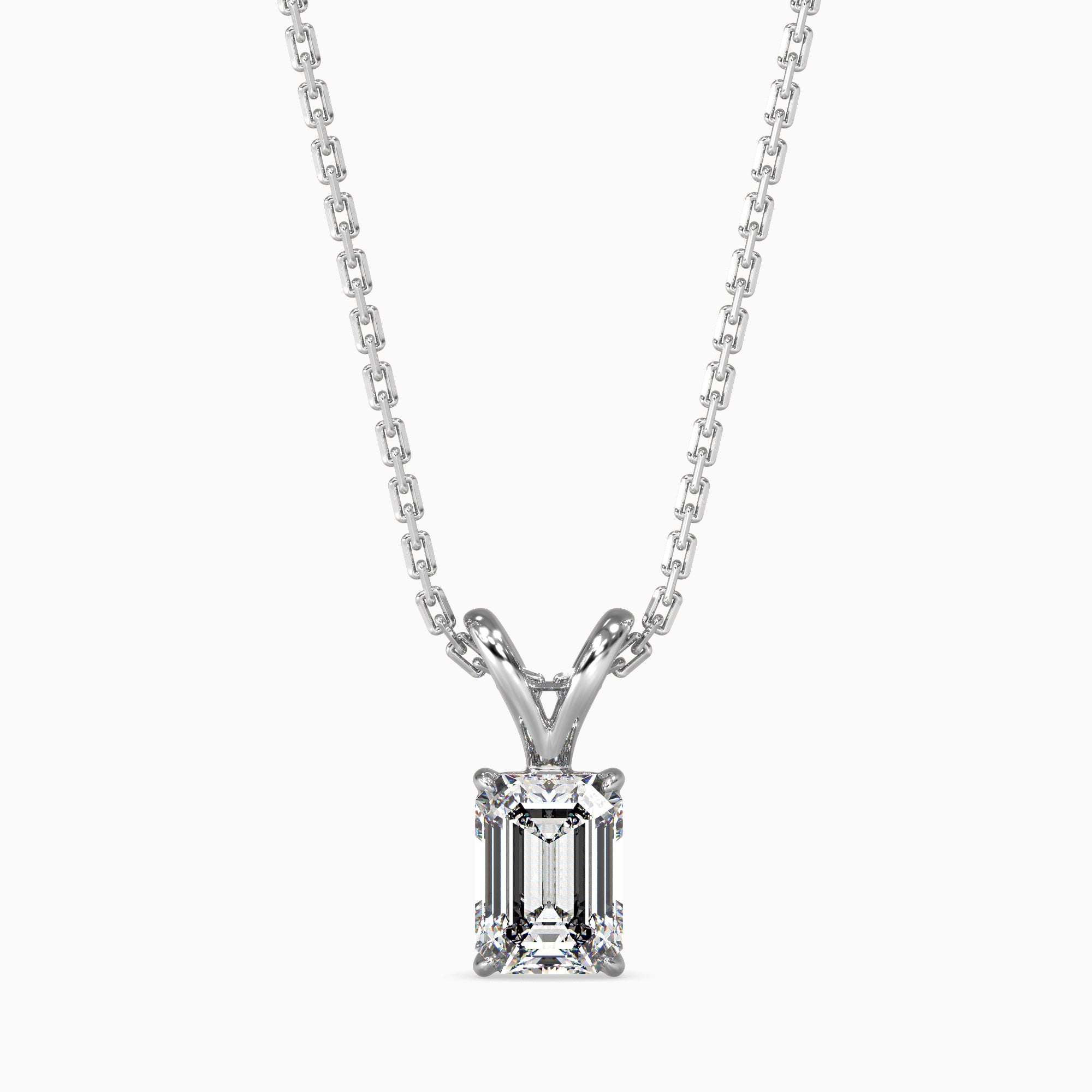 Emerald Cut Diamond Pendant: An Icon of Sophistication Audiam