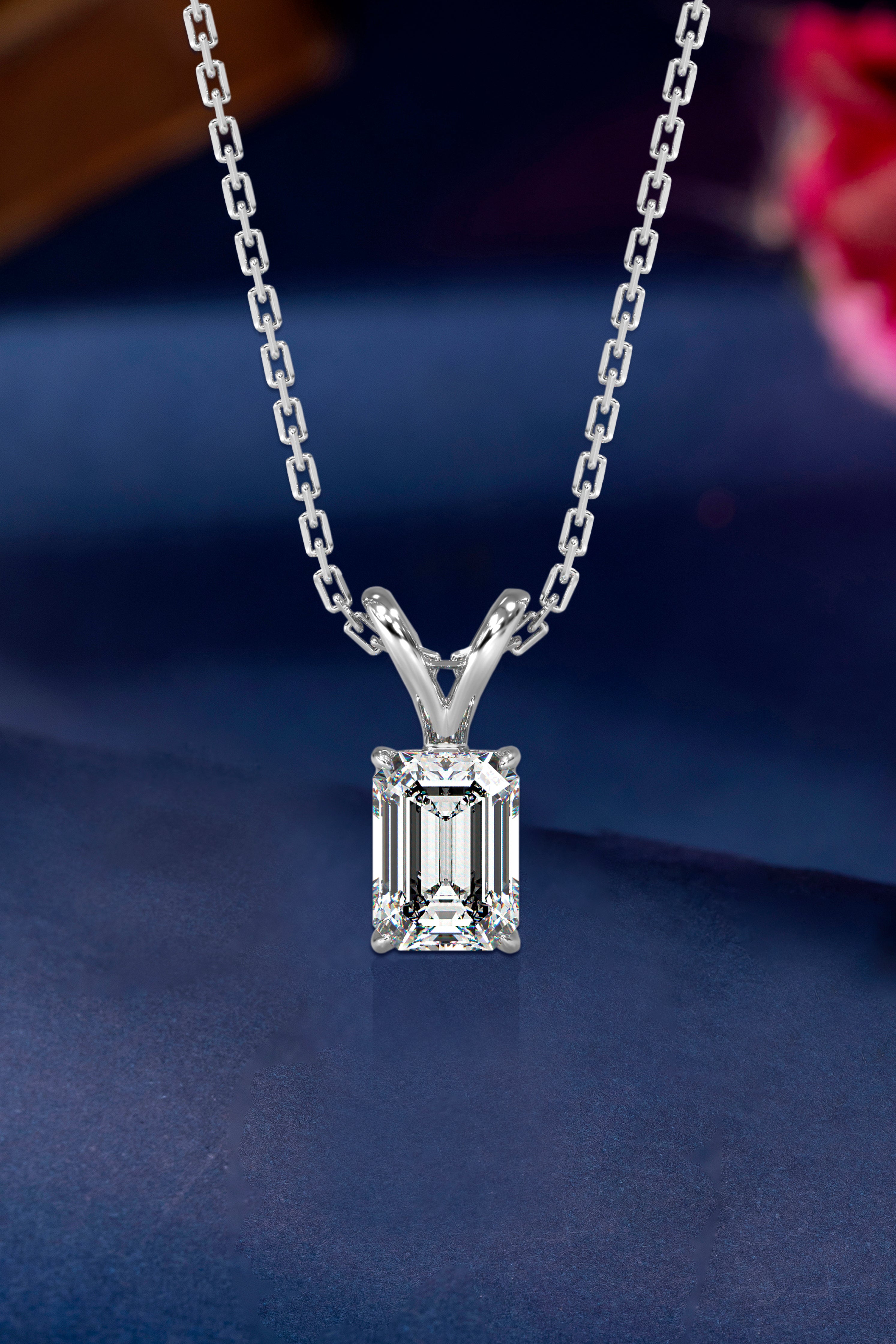 Emerald Cut Diamond Pendant: An Icon of Sophistication Audiam