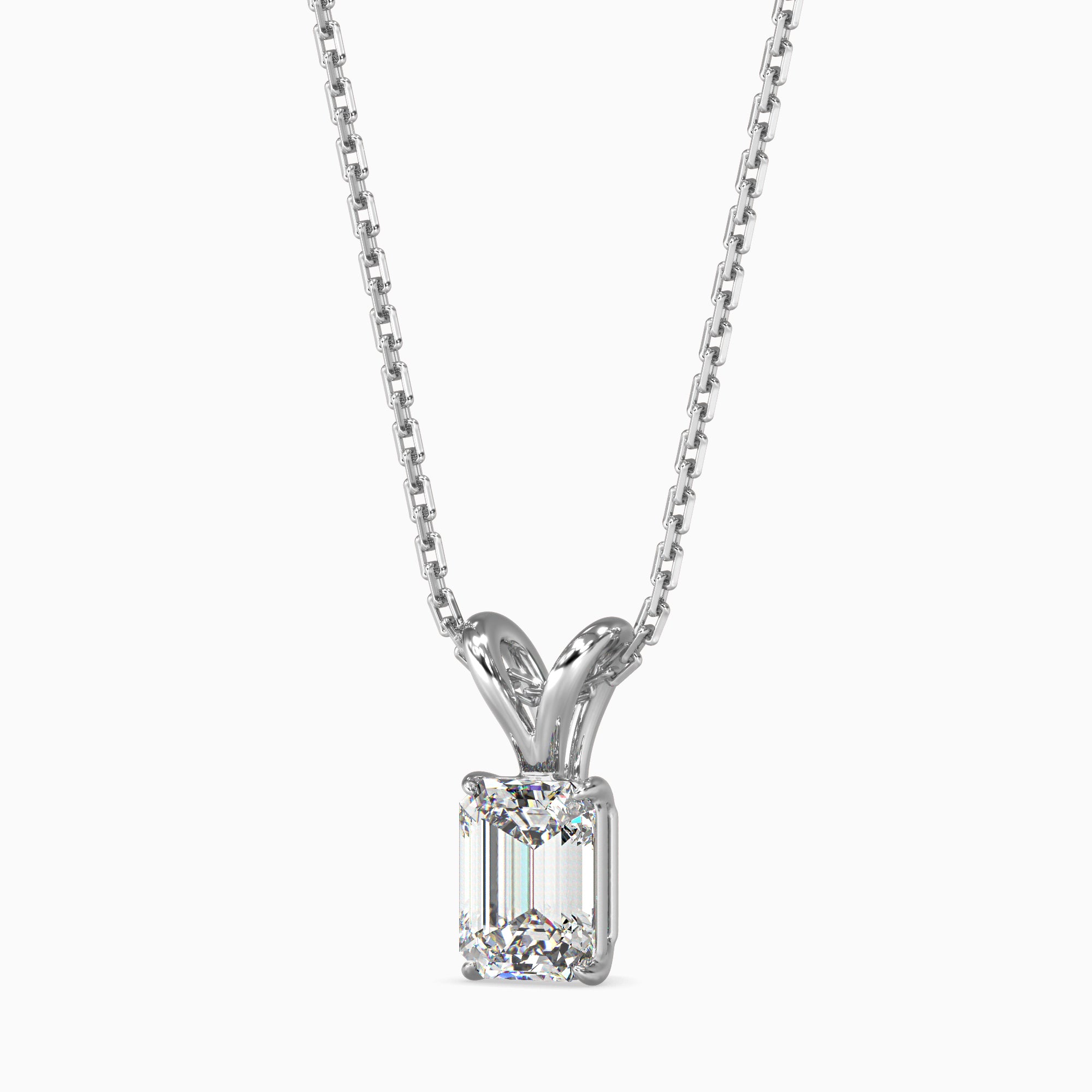 Emerald Cut Diamond Pendant: An Icon of Sophistication Audiam