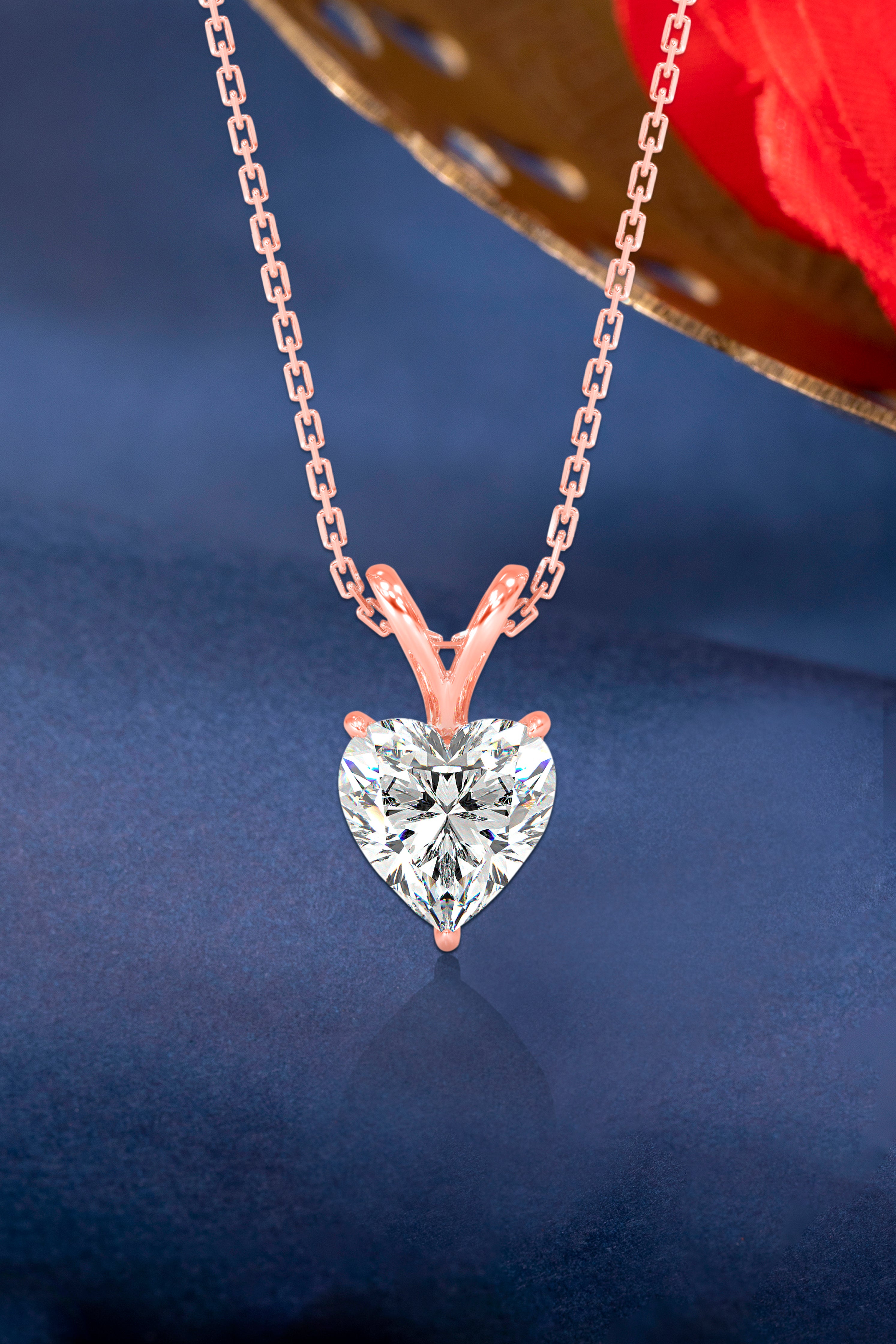 Heart-Shaped Diamond Pendant: A Symbol of Love and Beauty Audiam