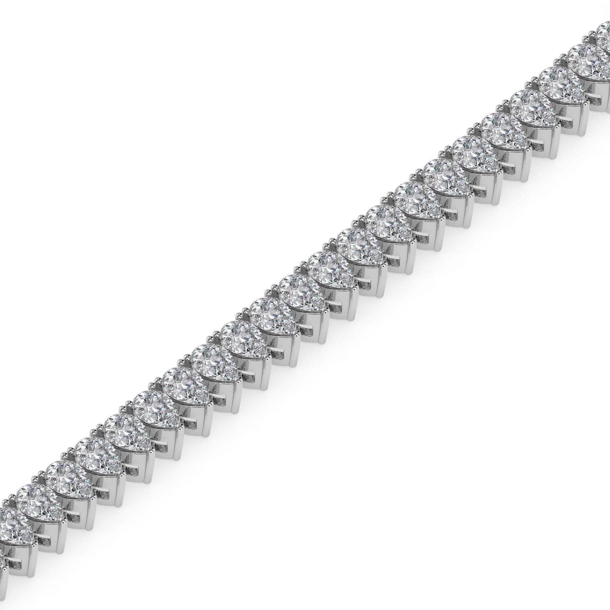 Classic Pear Cut Diamond Tennis Bracelet Audiam